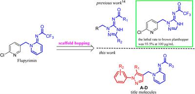 Design, synthesis, and insecticidal activity of a novel series of flupyrimin analogs bearing 1-aryl-1H-pyrazol-4-yl subunits